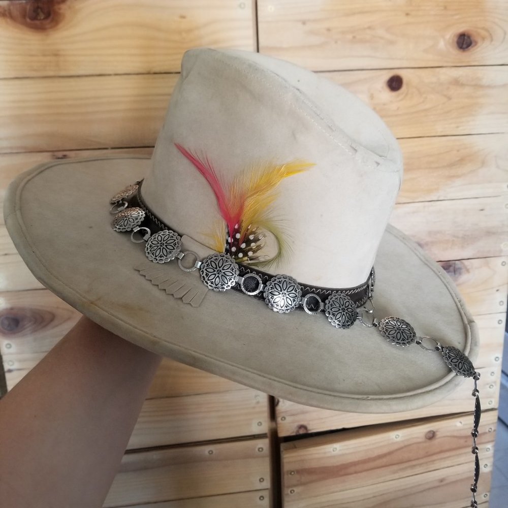 Stetson Hat - vintage, bone color, size small